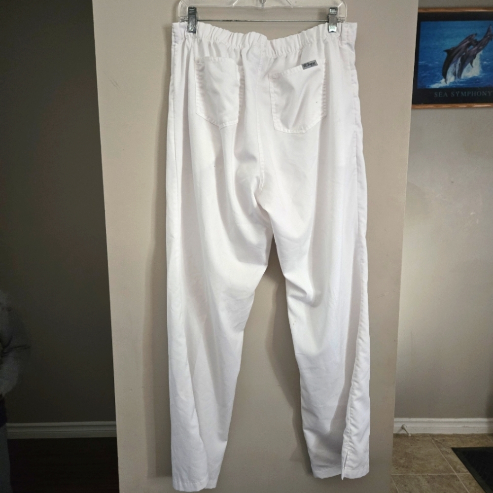 5 for $25 Grey's Anatomy Scrub Pants White Womens Large Nurse Uniform Aide